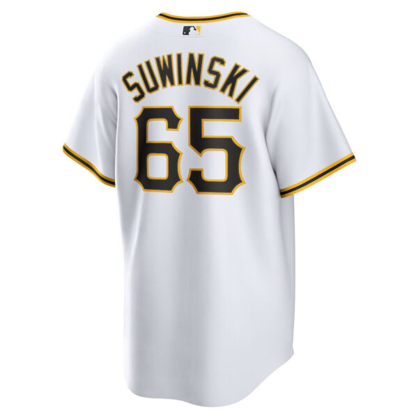 Jack Suwinski 65 Pittsburgh Pirates Home Men Jersey - White