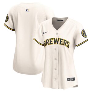 Milwaukee Brewers  Women's Home Limited Jersey - Cream