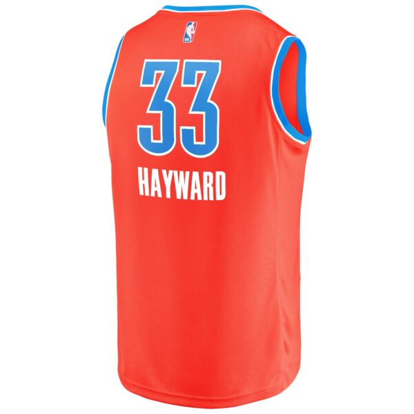 Gordon Hayward Oklahoma City Thunder Fanatics Youth Fast Break Replica Player Jersey - Statement Edition - Orange