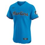 Miami Marlins  Alternate Vapor Premier Elite Patch Jersey - Blue