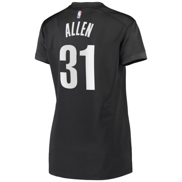 Jarrett Allen Brooklyn Nets Fanatics Women's Fast Break Player Jersey - Statement Edition - Black