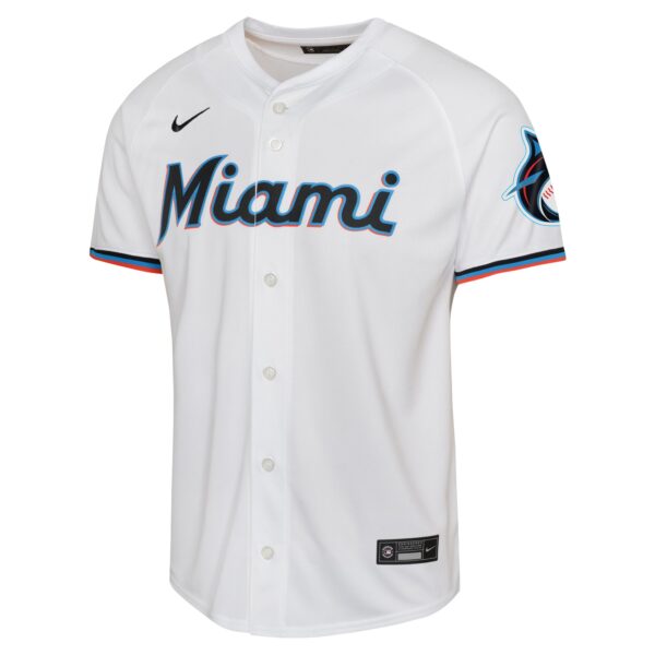 Jazz Chisholm Miami Marlins  Youth Home Limited Player Jersey - White