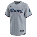 Jazz Chisholm Jr. 2 Miami Marlins Road Limited Men Jersey - Gray