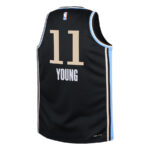 Trae Young 11 Atlanta Hawks 2023/24 City Edition Swingman YOUTH Jersey - Black