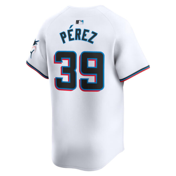 Eury Pérez 39 Miami Marlins Home Limited Men Jersey - White