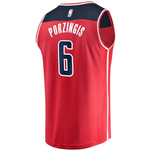 Kristaps Porzingis Washington Wizards Fanatics Fast Break Replica Jersey - Icon Edition - Red