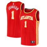 Jalen Johnson Atlanta Hawks Fanatics Fast Break Replica Jersey - Icon Edition - Red
