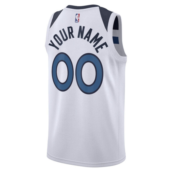 Minnesota Timberwolves 2023/24 Association Swingman Custom Men Jersey - White