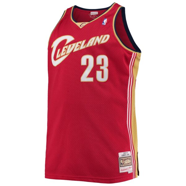 LeBron James Cleveland Cavaliers Mitchell & Ness 2003/04 Big & Tall Hardwood Classics Swingman Jersey - Red