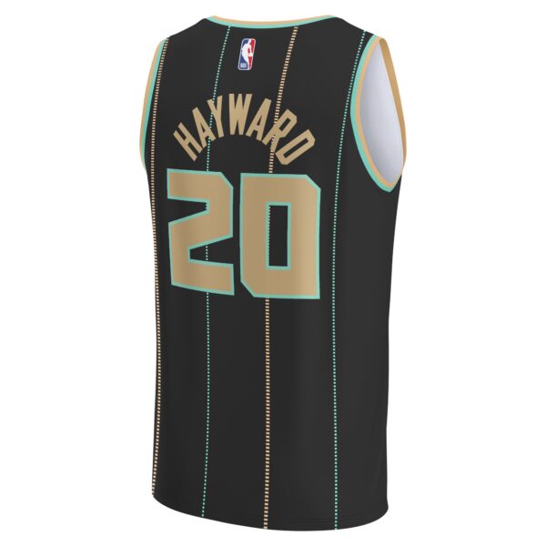 Gordon Hayward Charlotte Hornets Fanatics Fastbreak Jersey - City Edition - Black