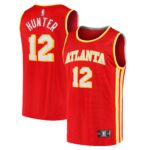 De'Andre Hunter Atlanta Hawks Fanatics Fast Break Replica Jersey - Icon Edition - Red