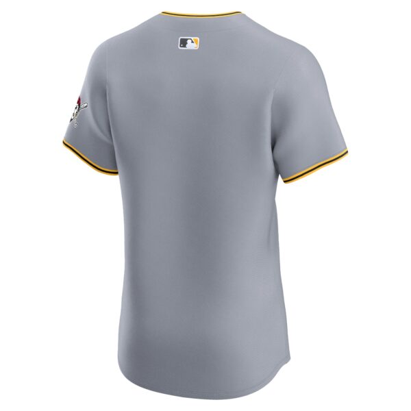 Pittsburgh Pirates  Road Vapor Premier Elite Patch Jersey - Gray