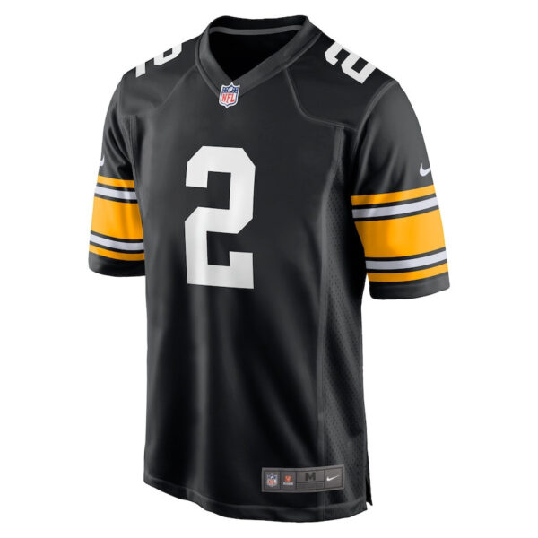 Justin Fields 2 Pittsburgh Steelers Alternate Game Men Jersey - Black