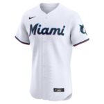 Miami Marlins  Home Elite Jersey - White