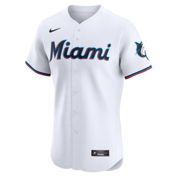 Miami Marlins  Home Elite Jersey - White