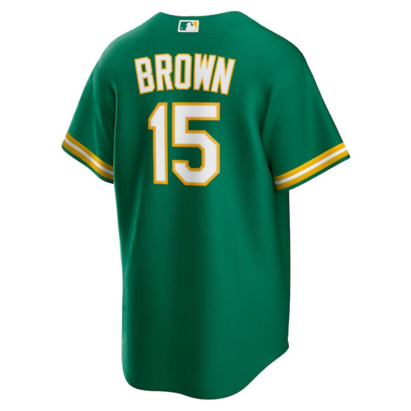 Seth Brown 15 Oakland Athletics Alternate Team Men Jersey - Kelly Green