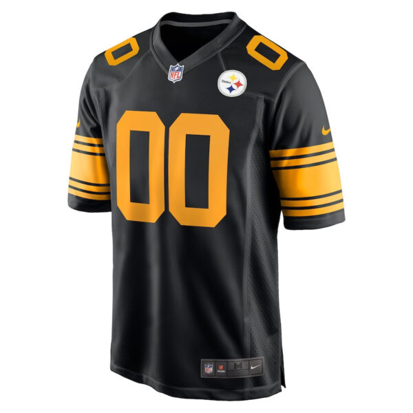 Pittsburgh Steelers Men Alternate Custom Game Jersey - Black