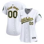 Oakland Athletics  Women's Home Limited Custom Jersey - White