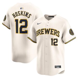 Rhys Hoskins Milwaukee Brewers  Home Limited Player Jersey - Cream