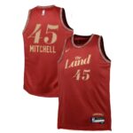 Donovan Mitchell Cleveland Cavaliers  Youth  Swingman Replica Jersey - City Edition - Wine