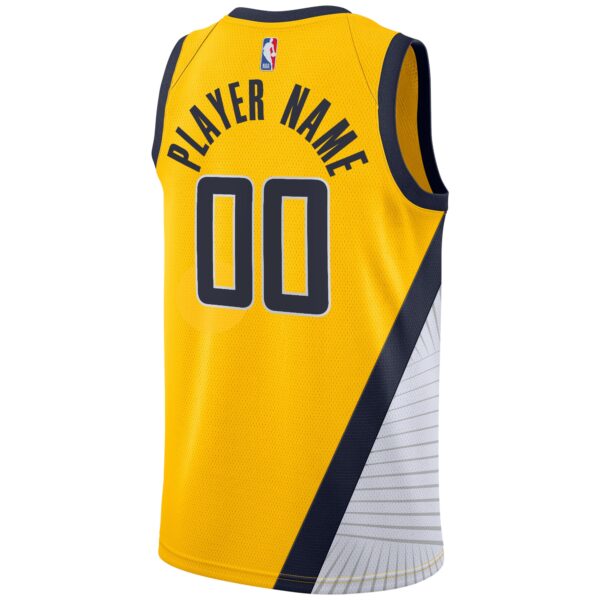 Indiana Pacers Jordan Brand Swingman Custom Jersey - Statement Edition - Gold