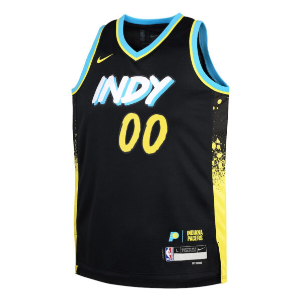 Bennedict Mathurin 00 Indiana Pacers 2023/24 City Edition Swingman YOUTH Jersey - Black