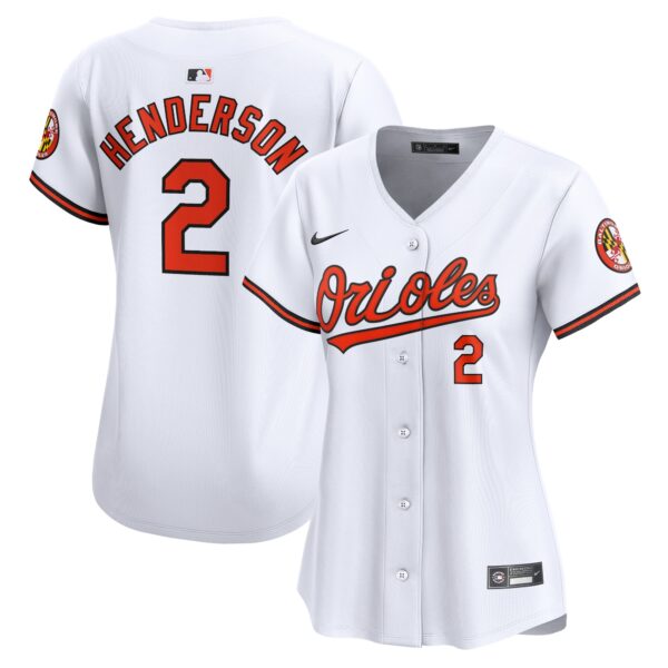 Gunnar Henderson Baltimore Orioles  Women's  Home Limited Player Jersey - White