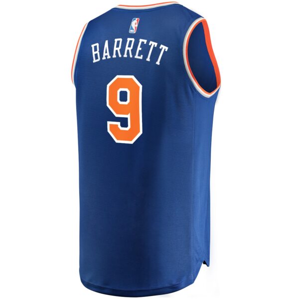 RJ Barrett New York Knicks Fanatics Fast Break Replica Jersey Royal - Icon Edition