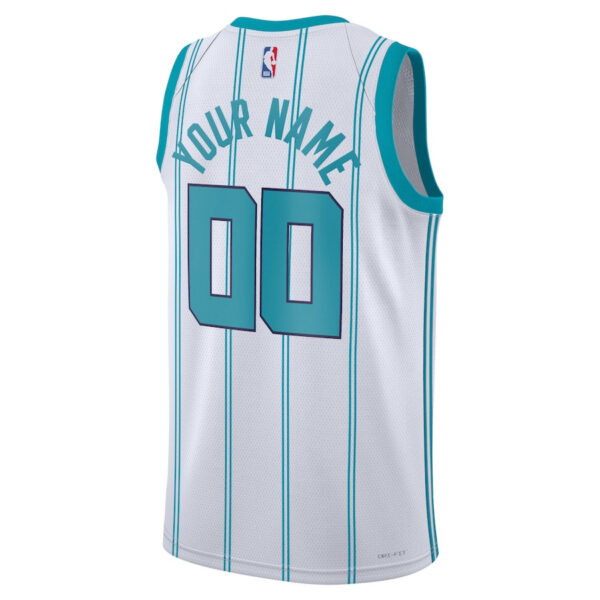 Charlotte Hornets 2023/24 Association Swingman Custom Men Jersey - White