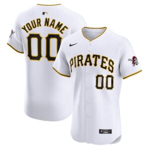 Pittsburgh Pirates  Home Elite Custom Jersey - White