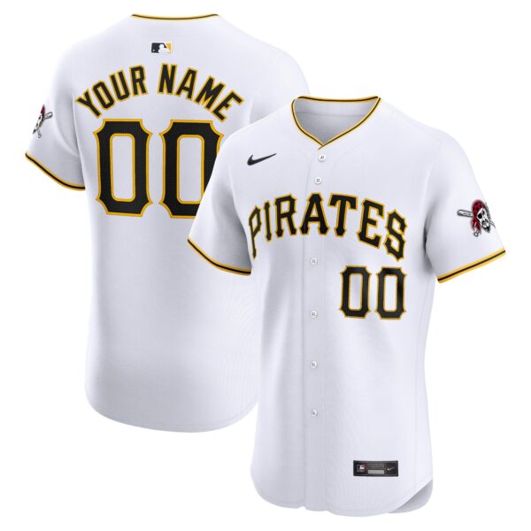 Pittsburgh Pirates  Home Elite Custom Jersey - White