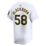 Paul Blackburn Oakland Athletics  Home Limited Player Jersey - White