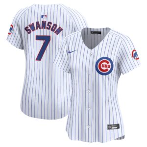 Dansby Swanson Chicago Cubs  Women's Home Limited Player Jersey - White