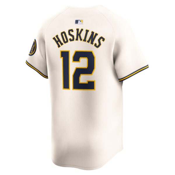 Rhys Hoskins Milwaukee Brewers  Home Limited Player Jersey - Cream