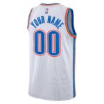 Oklahoma City Thunder  Unisex Swingman Custom Jersey White - Association Edition