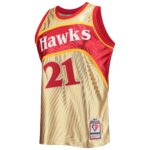 Dominique Wilkins Atlanta Hawks Mitchell & Ness 75th Anniversary 1986/87 Hardwood Classics Swingman Jersey - Gold