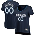 Minnesota Timberwolves Fanatics Women's Fast Break Custom Jersey Navy - Icon Edition