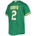 Khris Davis Oakland Athletics  Youth Alternate Replica Jersey - Green