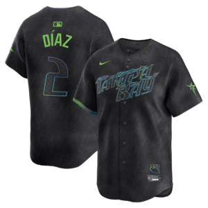 Yandy Diaz 2 Tampa Bay Rays 2024 City Connect Limited Men Jersey - Charcoal