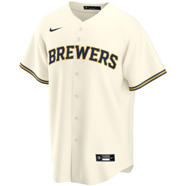 Milwaukee Brewers  Home Replica Custom Jersey - Cream