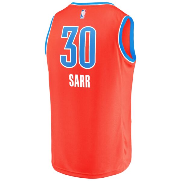 Olivier Sarr Oklahoma City Thunder Fanatics Youth Fast Break Replica Player Jersey - Statement Edition - Orange