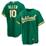 Nick Allen 10 Oakland Athletics Alternate Men Jersey - Kelly Green
