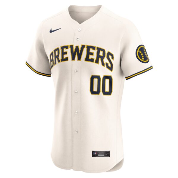 Milwaukee Brewers  Home Elite Pick-A-Player Retired Roster Jersey - Cream