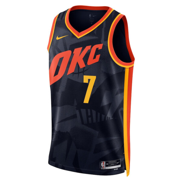 Chet Holmgren 7 Oklahoma City Thunder 2023/24 City Edition Swingman Jersey - Navy