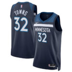 Karl-Anthony Towns 32 Minnesota Timberwolves Unisex Swingman Jersey - Icon Edition - Navy