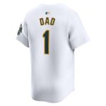 Oakland Athletics  #1 Dad Home Limited Jersey - White