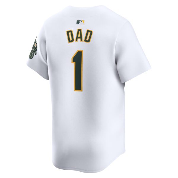 Oakland Athletics  #1 Dad Home Limited Jersey - White