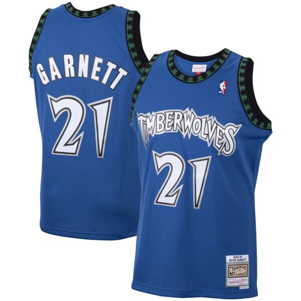 Kevin Garnett Minnesota Timberwolves Mitchell & Ness 2001/02 Hardwood Classics Swingman Jersey - Blue