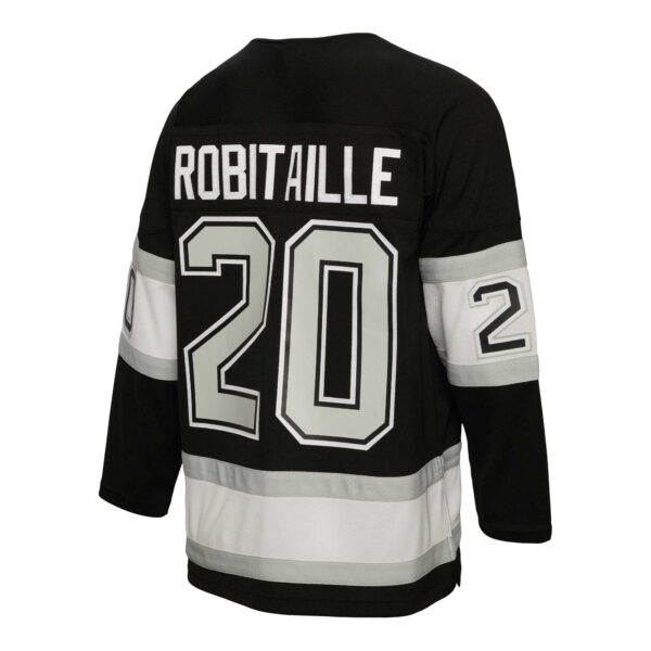 Luc Robitaille Los Angeles Kings Mitchell & Ness Alternate Captain Patch 1992/93 Blue Line Player Jersey - Black