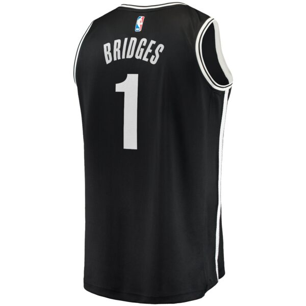 Mikal Bridges Brooklyn Nets Fanatics Big & Tall Fast Break Player Jersey - Black - Icon Edition
